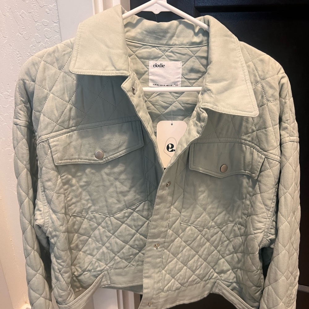 NWT Elodie quilted cropped jacket size XL - Picture 2 of 6